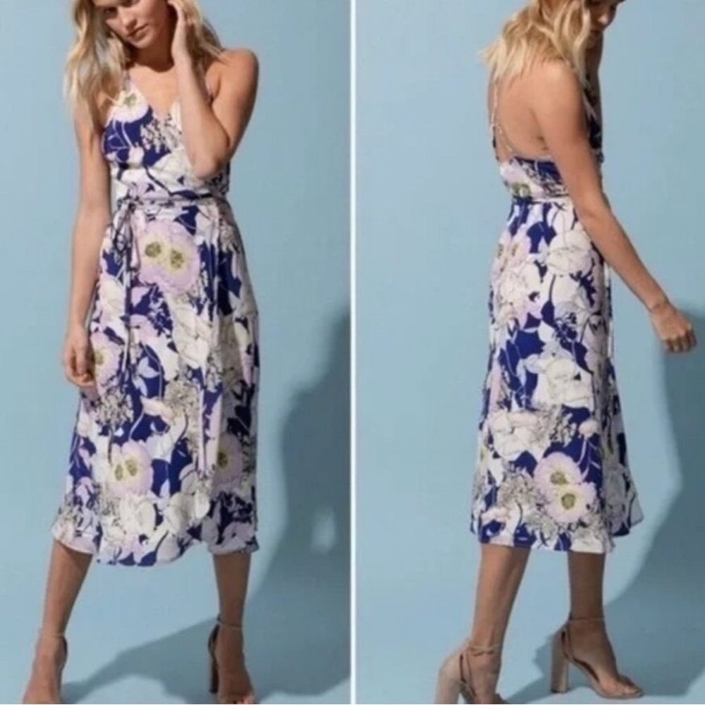 YUMI KIM BORA BORA Floral Blue and White Women's Dress